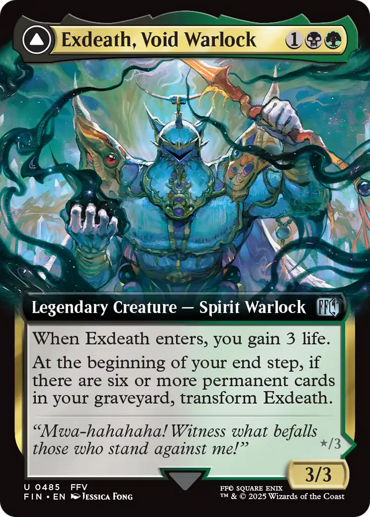Image of Exdeath, Void Warlock // Neo Exdeath, Dimension's End (Extended Art) [FINAL FANTASY]