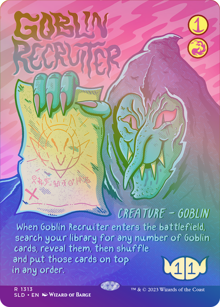 Image of Goblin Recruiter (Rainbow Foil) [Secret Lair Drop Series]