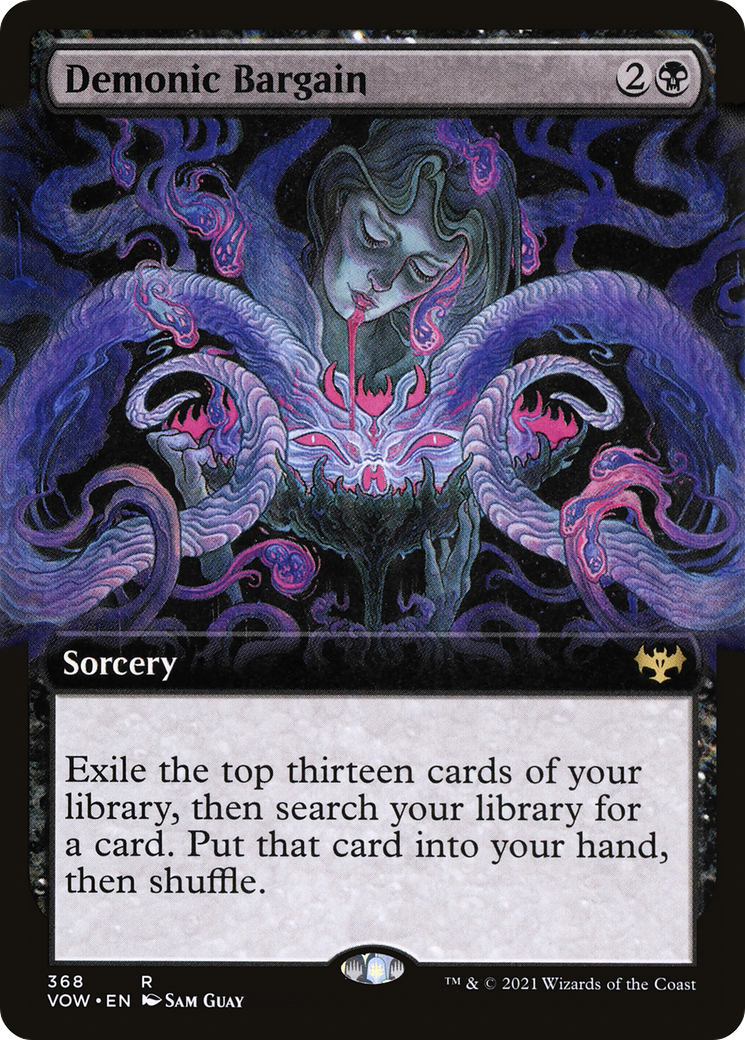Image of Demonic Bargain (Extended Art) [Innistrad: Crimson Vow]