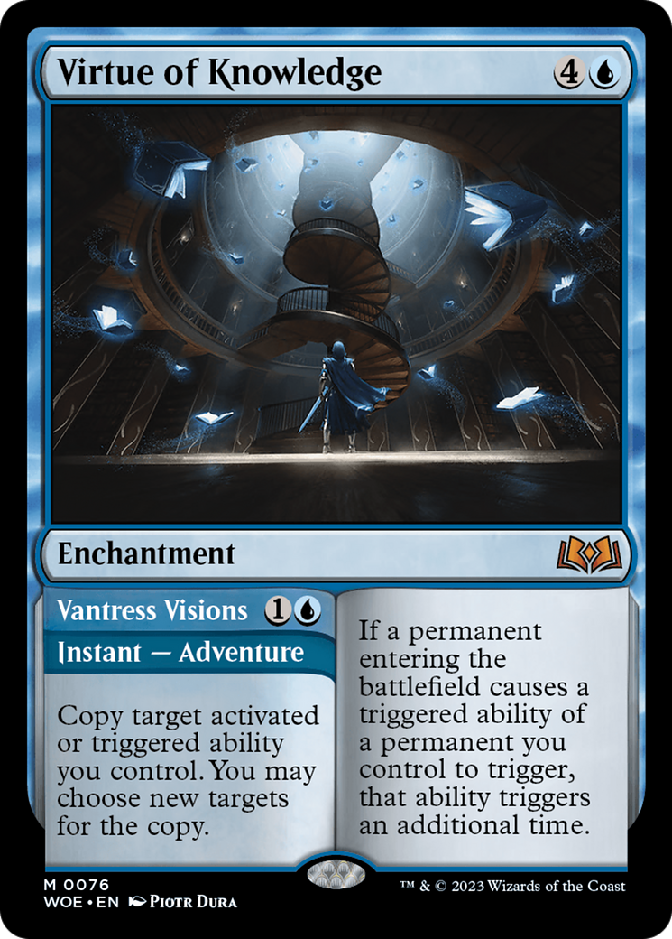 Image of Virtue of Knowledge // Vantress Visions [Wilds of Eldraine]