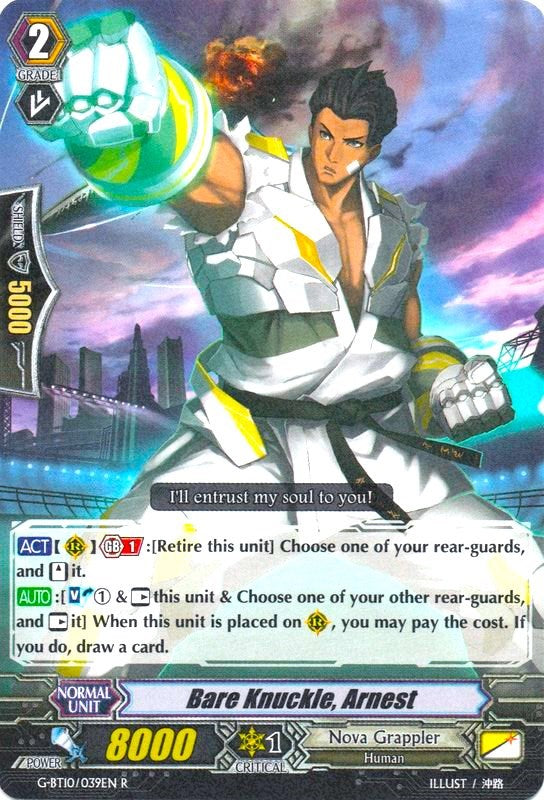 Image of Bare Knuckle, Arnest (G-BT10/039EN) [Raging Clash of the Blade Fangs]