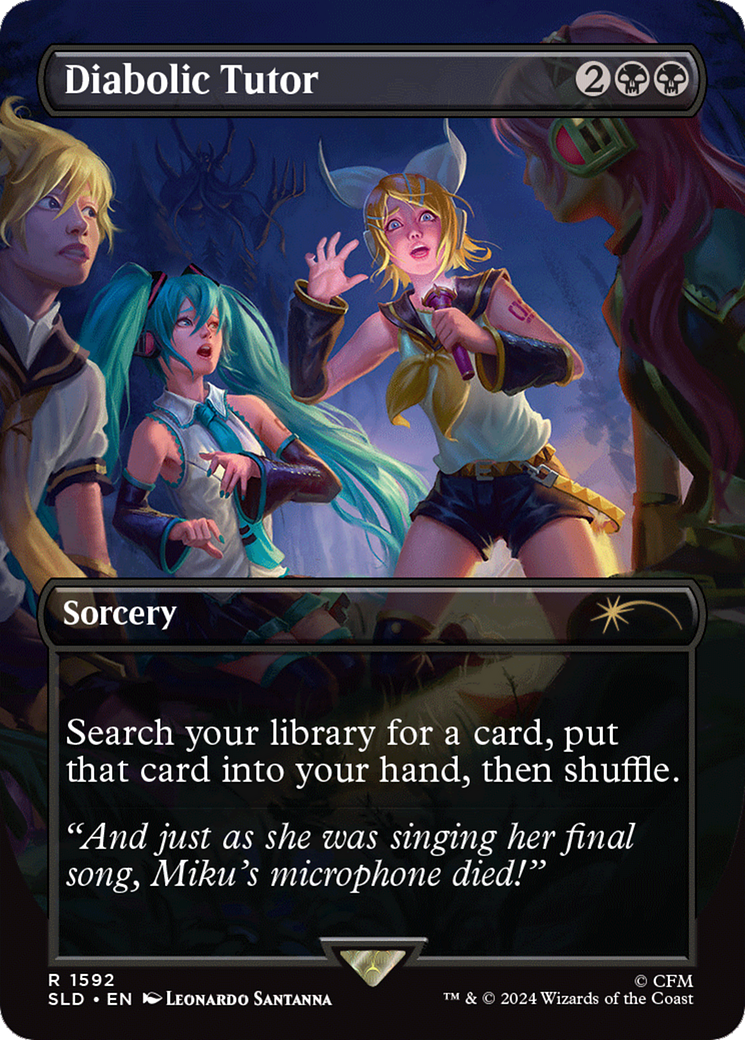Image of Diabolic Tutor (1592) (Japanese) [Secret Lair Drop Series]