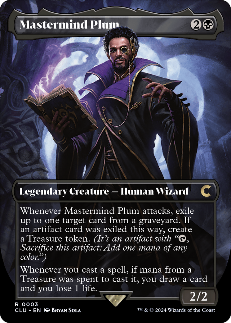 Image of Mastermind Plum (Borderless) [Ravnica: Clue Edition]