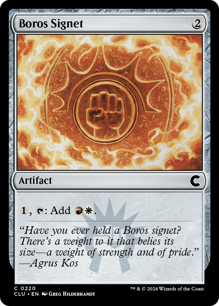 Image of Boros Signet [Ravnica: Clue Edition]