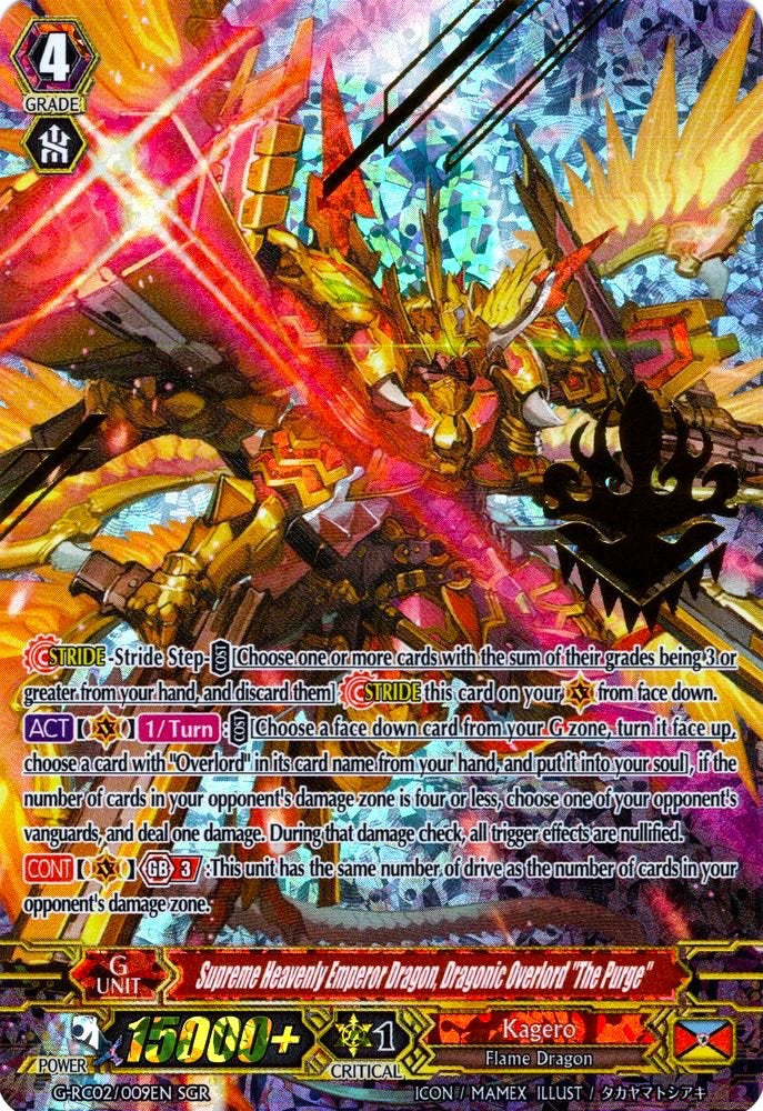 Supreme Heavenly Emperor Dragon, Dragonic Overlord "The Purge" (G-RC02/009EN) [Revival Collection]