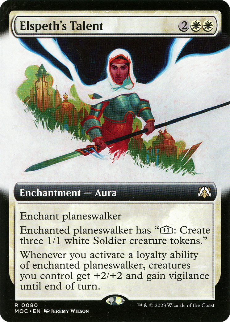 Image of Elspeth's Talent (Extended Art) [March of the Machine Commander]