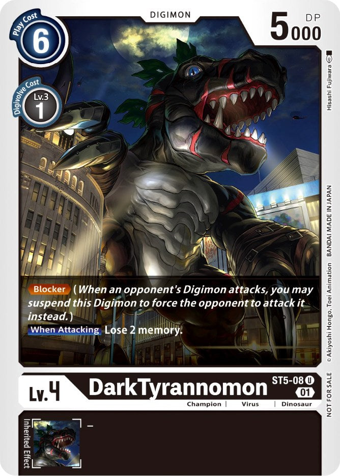 Image of DarkTyrannomon [ST5-08] (Winner Pack X Record) [Starter Deck: Machine Black Promos]