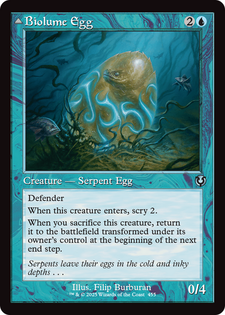 Image of Biolume Egg // Biolume Serpent (Retro Frame) [Innistrad Remastered]