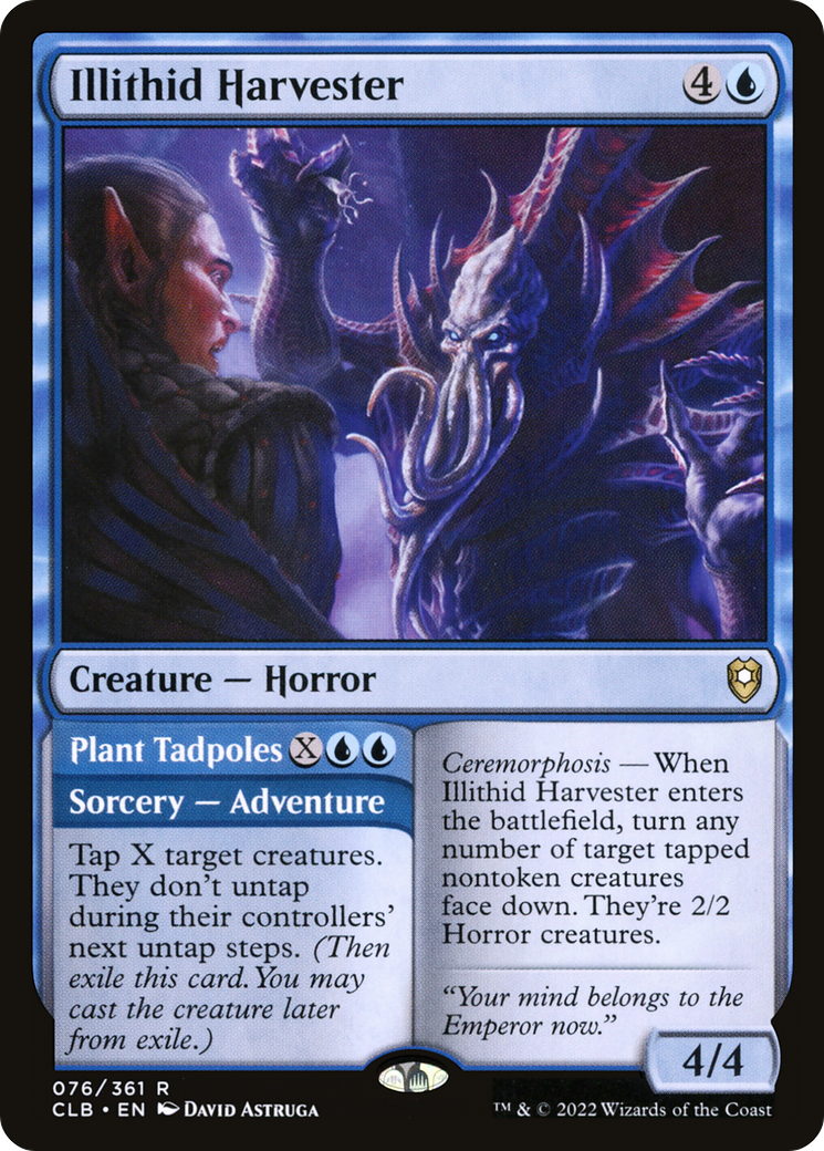 Image of Illithid Harvester // Plant Tadpoles [Commander Legends: Battle for Baldur's Gate]