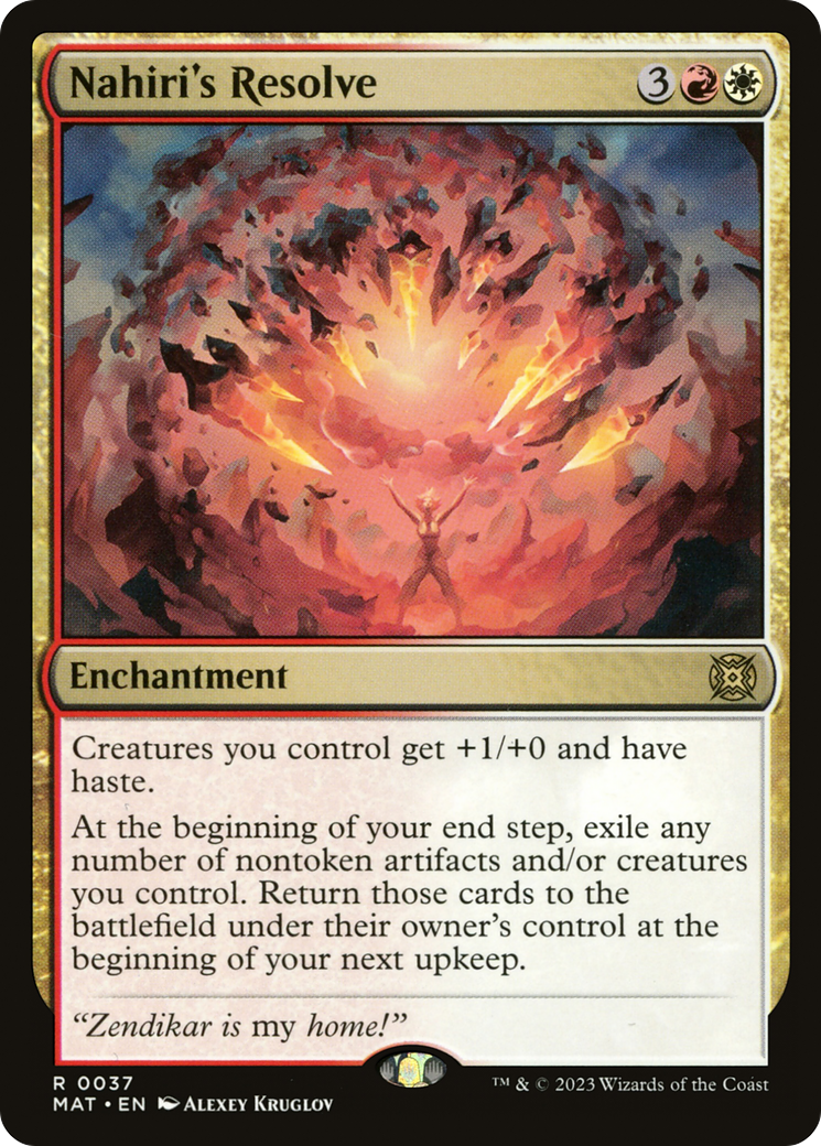 Image of Nahiri's Resolve [March of the Machine: The Aftermath]