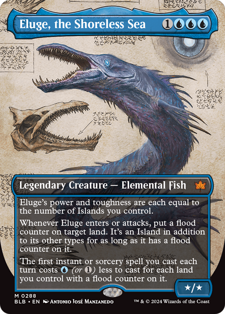 Image of Eluge, the Shoreless Sea (Borderless) [Bloomburrow]