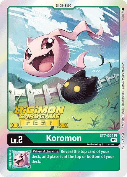 Image of Koromon [BT7-004] (Digimon Card Game Fest 2022) [Next Adventure Promos]