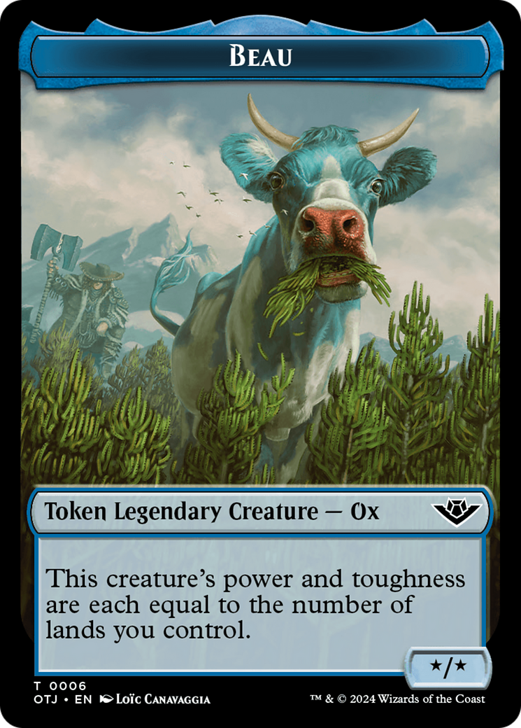 Image of Beau Token [Outlaws of Thunder Junction Tokens]
