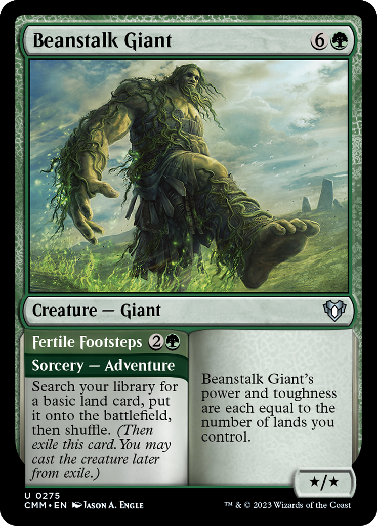 Image of Beanstalk Giant // Fertile Footsteps [Commander Masters]