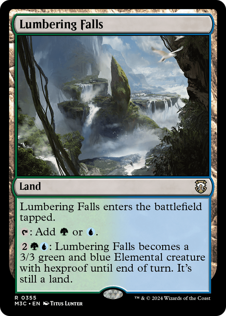 Image of Lumbering Falls (Ripple Foil) [Modern Horizons 3 Commander]