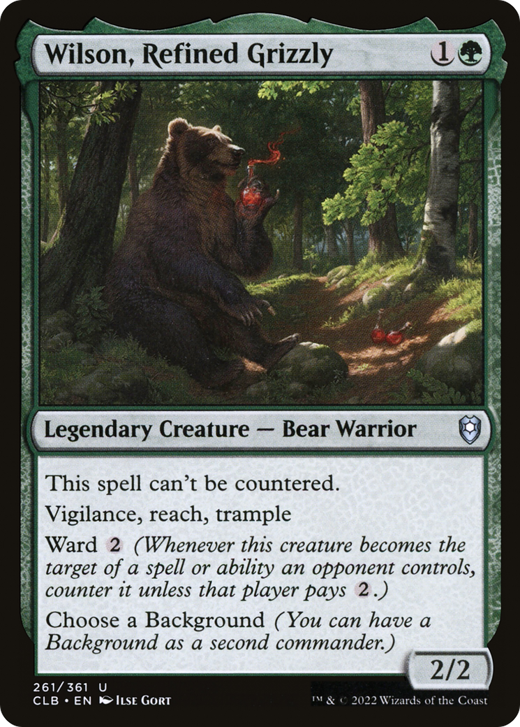 Image of Wilson, Refined Grizzly [Commander Legends: Battle for Baldur's Gate]