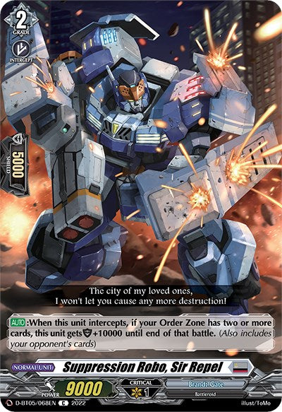 Image of Suppression Robo, Sir Repel (D-BT05/068EN) [Triumphant Return of the Brave Heroes]