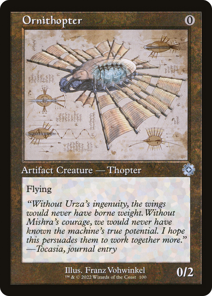 Image of Ornithopter (Retro Schematic) [The Brothers' War Retro Artifacts]