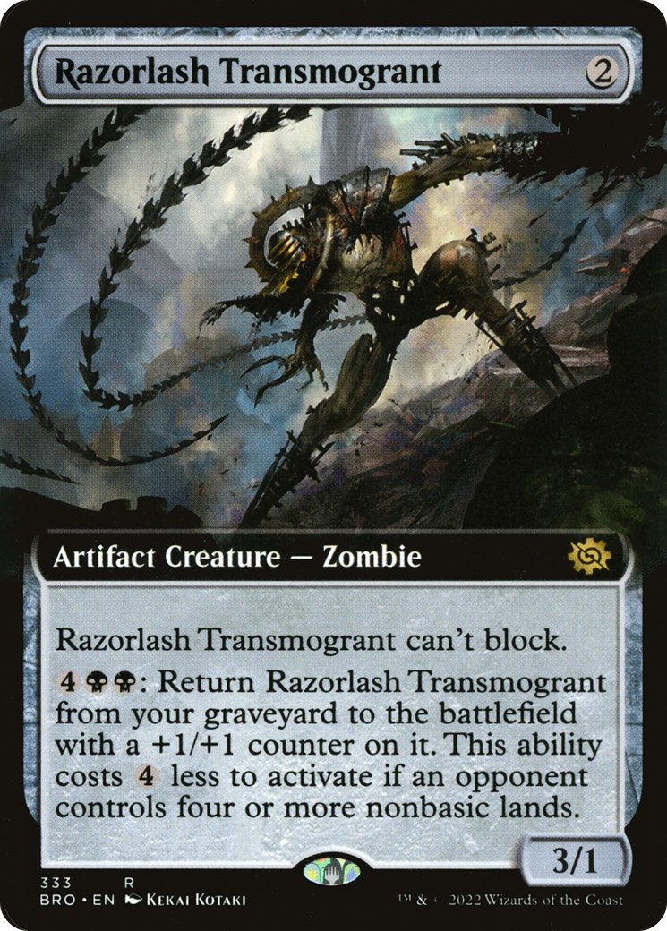 Image of Razorlash Transmogrant (Extended Art) [The Brothers' War]