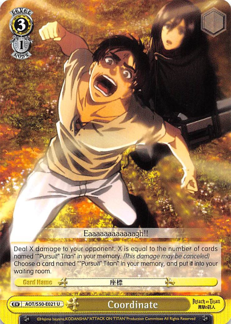 Image of Coordinate (AOT/S50-E021 U) [Attack on Titan Vol. 2]