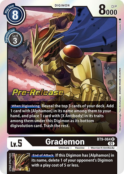 Image of Grademon [BT9-064] [X Record Pre-Release Promos]