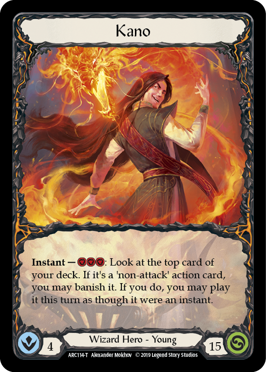 Image of Kano // Nebula Blade [ARC114-T // ARC077-T] (Arcane Rising)  1st Edition Normal