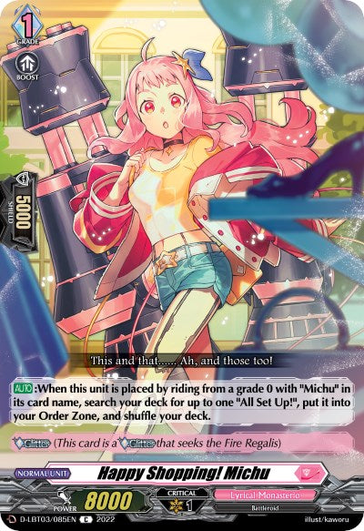 Image of Happy Shopping! Michu (D-LBT03/085EN) [Lyrical Monasterio: Summertime Memories!]