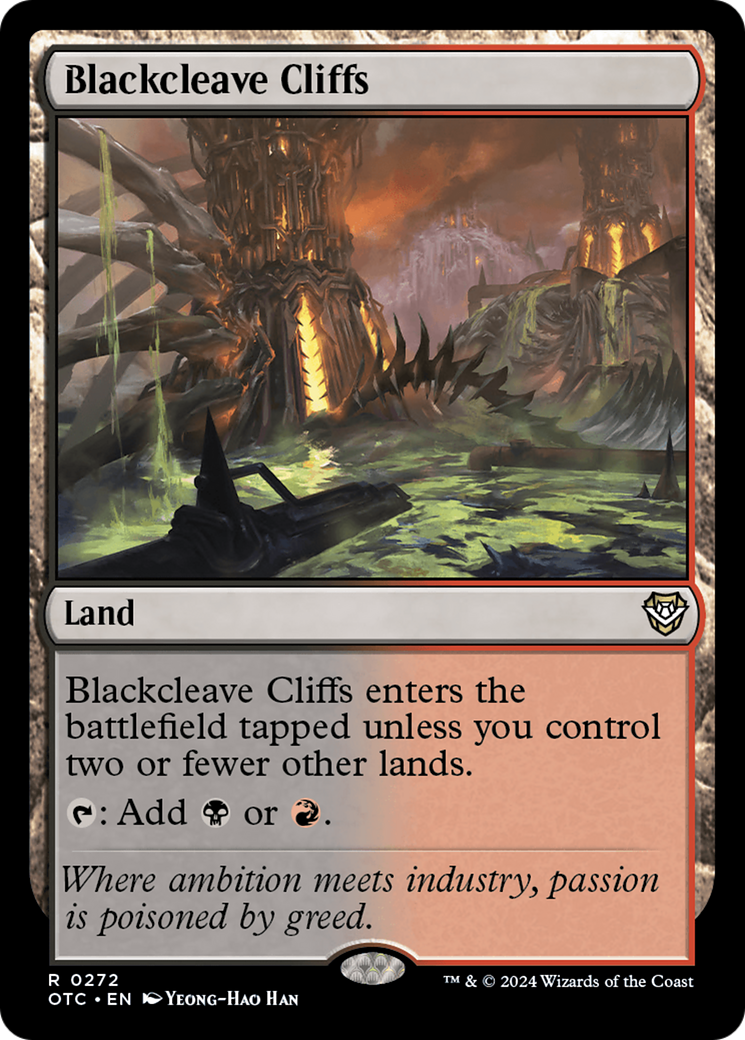 Image of Blackcleave Cliffs [Outlaws of Thunder Junction Commander]