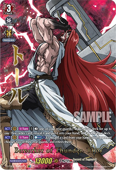 Image of Berserker of Thunder, Thor (D-TB02/SSP05EN) [Record of Ragnarok]