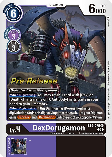 Image of DexDorugamon [BT9-075] [X Record Pre-Release Promos]