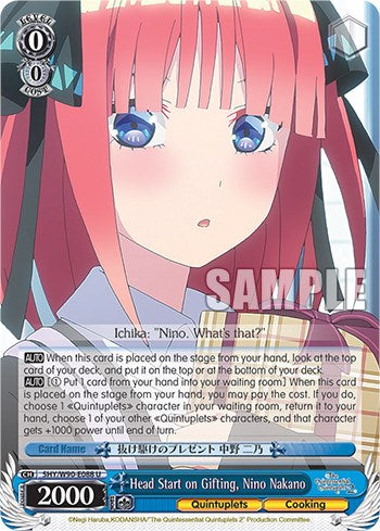 Image of Head Start on Gifting, Nino Nakano (5HY/W90-E088 U) [The Quintessential Quintuplets 2]