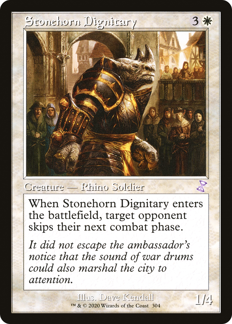 Image of Stonehorn Dignitary (Timeshifted) [Time Spiral Remastered]