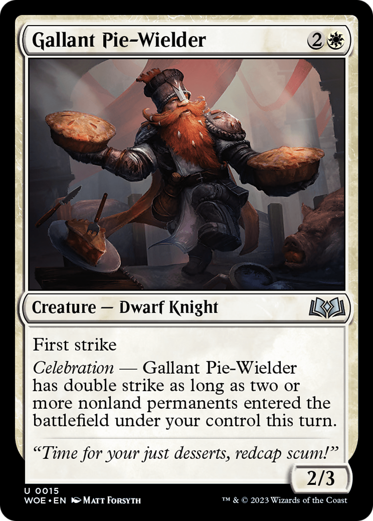 Image of Gallant Pie-Wielder [Wilds of Eldraine]
