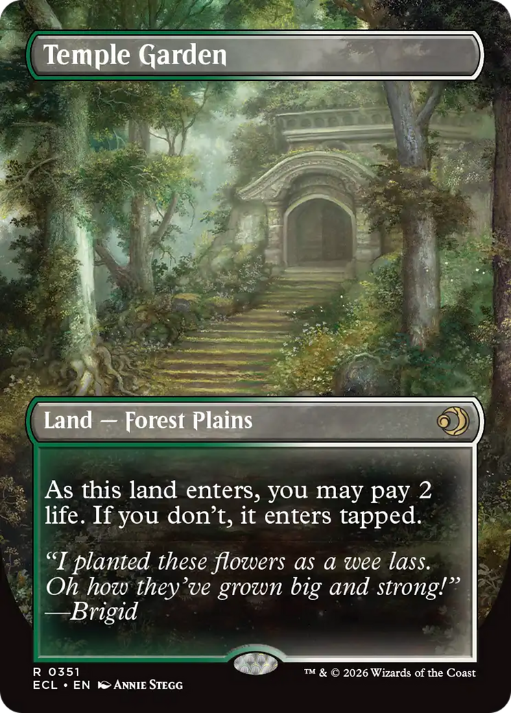 Image of Temple Garden (Borderless) [Lorwyn Eclipsed]