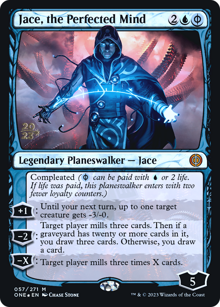 Image of Jace, the Perfected Mind [Phyrexia: All Will Be One Prerelease Promos]