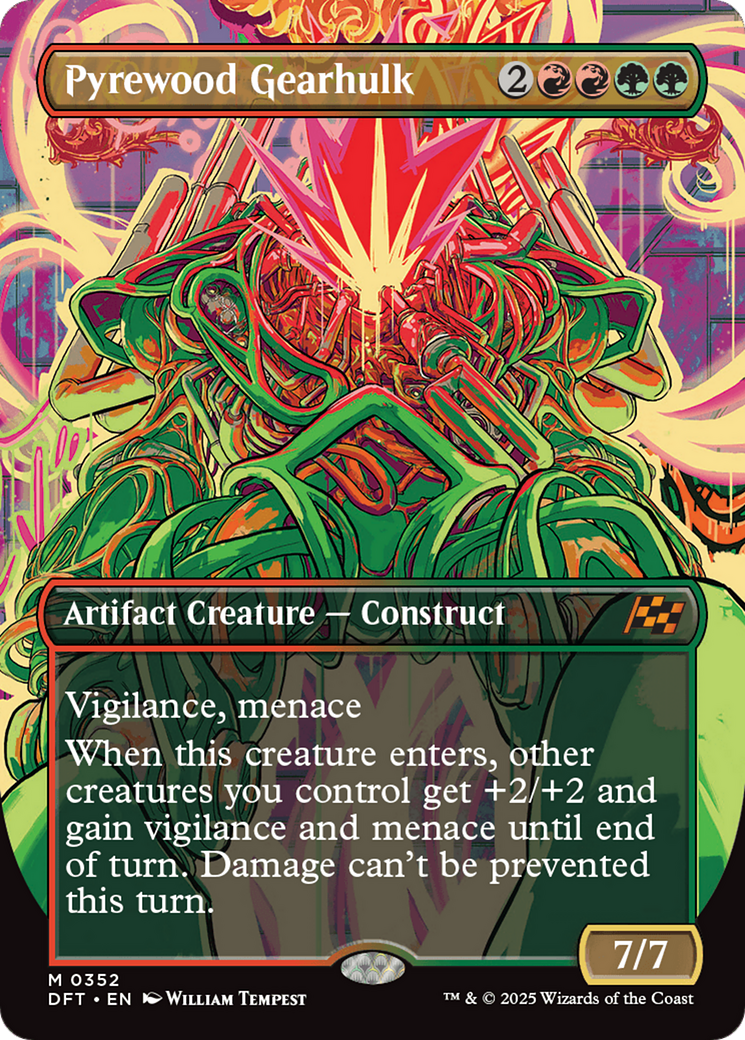 Image of Pyrewood Gearhulk (Borderless) [Aetherdrift]