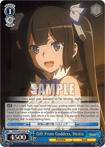 Image of Gift From Goddess, Hestia (DDM/S88-E081 R) [Is it Wrong to Try to Pick Up Girls in a Dungeon?]