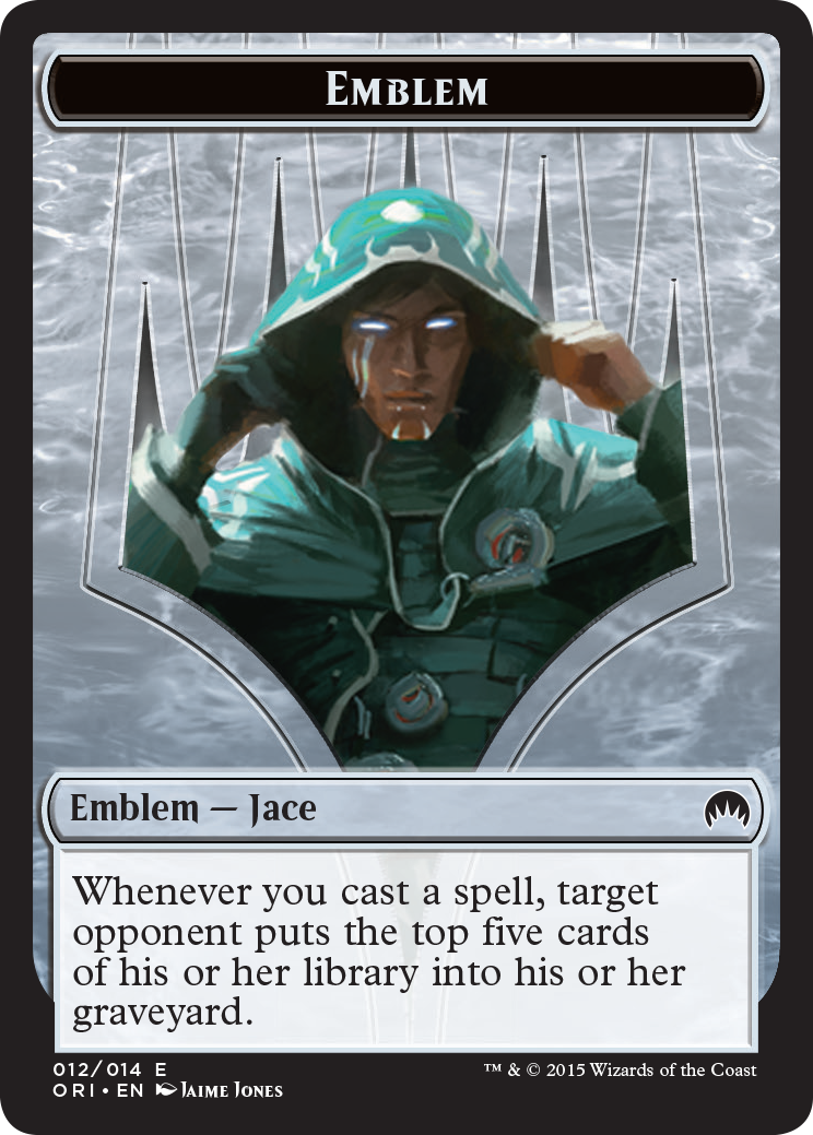 Image of Pest // Jace, Telepath Unbound Emblem Double-Sided Token [Secret Lair: From Cute to Brute Tokens]