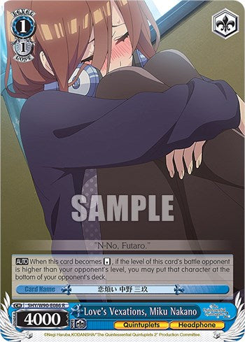 Image of Love's Vexations, Miku Nakano (5HY/W90-E086 R) [The Quintessential Quintuplets 2]