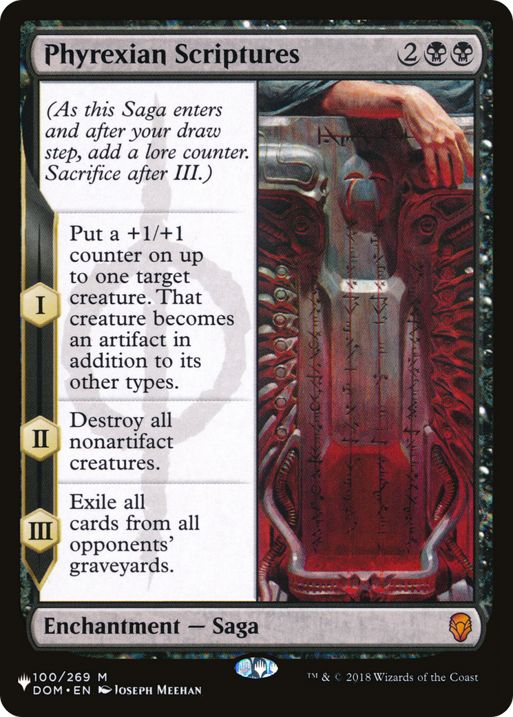 Image of Phyrexian Scriptures [The List]