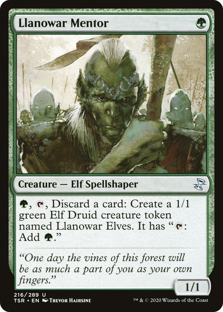 Image of Llanowar Mentor [Time Spiral Remastered]