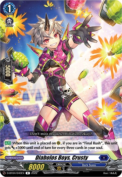 Image of Diabolos Boys, Crusty (D-BT04/040EN) [Awakening of Chakrabarthi]