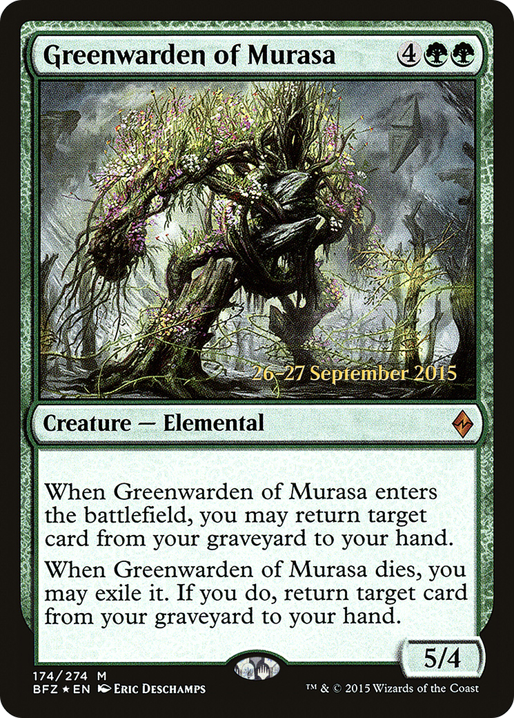 Image of Greenwarden of Murasa [Battle for Zendikar Prerelease Promos]