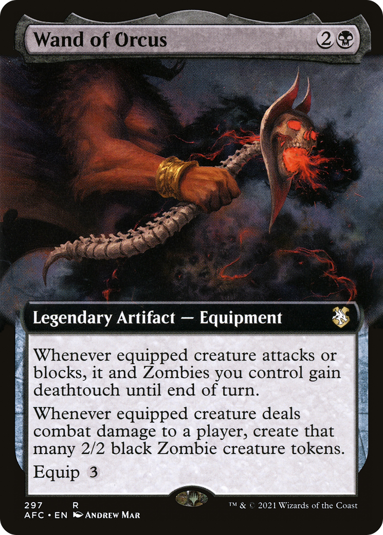 Image of Wand of Orcus (Extended Art) [Dungeons & Dragons: Adventures in the Forgotten Realms Commander]