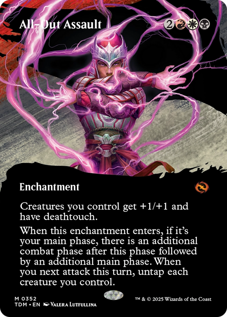 Image of All-Out Assault (Borderless) [Tarkir: Dragonstorm]