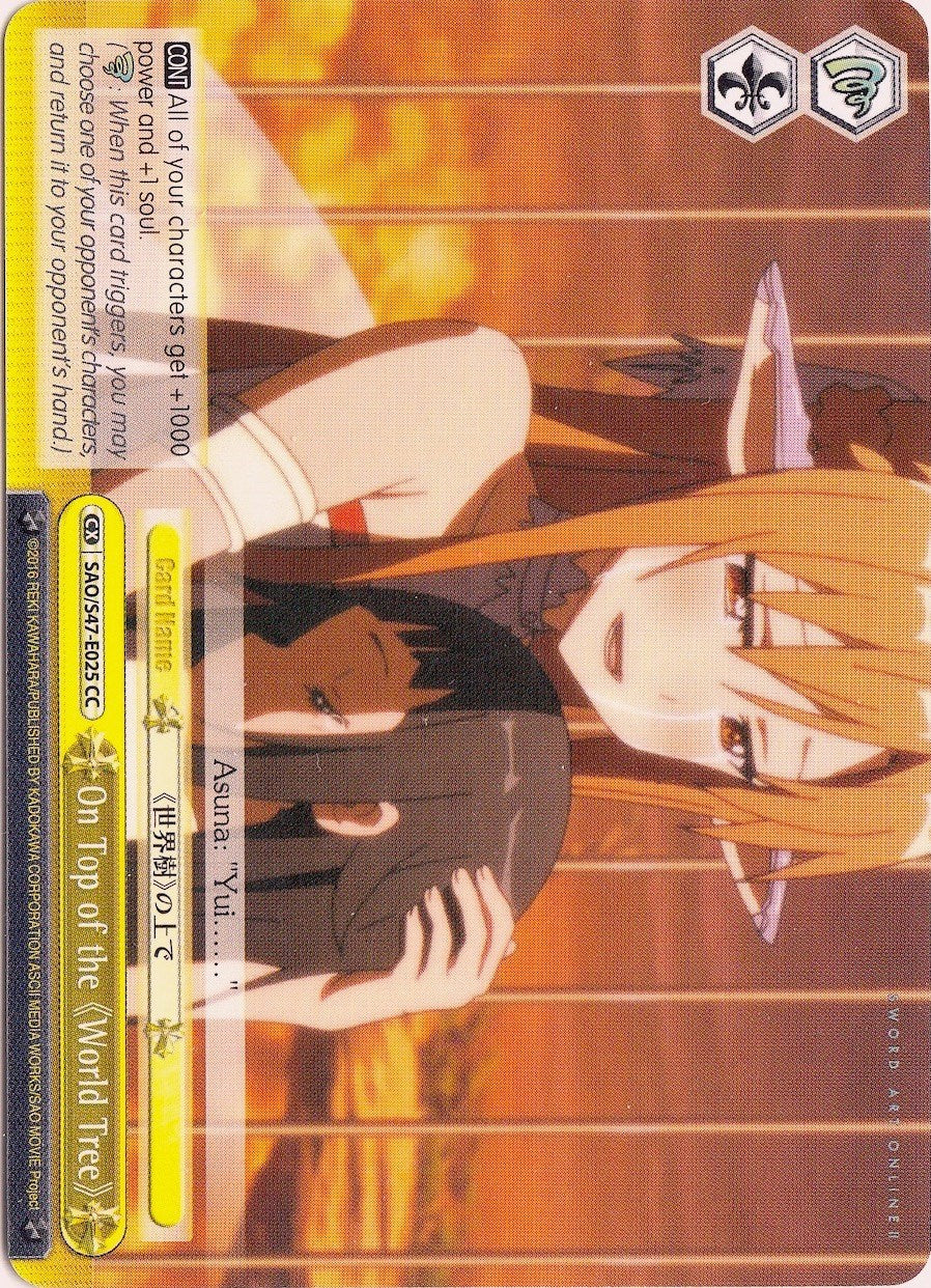 Image of On Top of the World Tree (SAO/S47-E025 CC) [Sword Art Online Re: Edit]