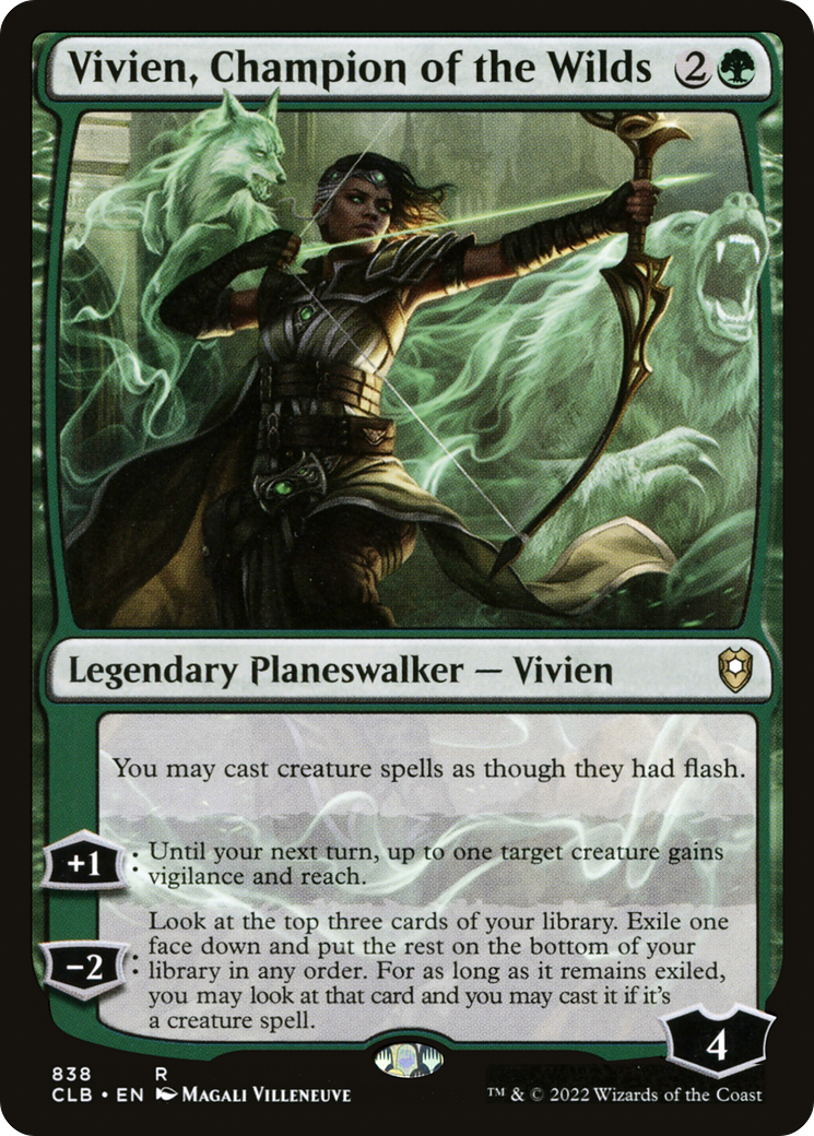 Image of Vivien, Champion of the Wilds [Commander Legends: Battle for Baldur's Gate]