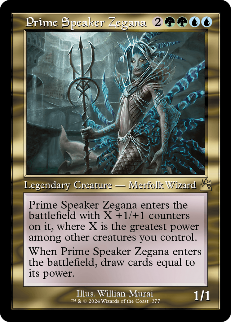 Image of Prime Speaker Zegana (Retro Frame) [Ravnica Remastered]