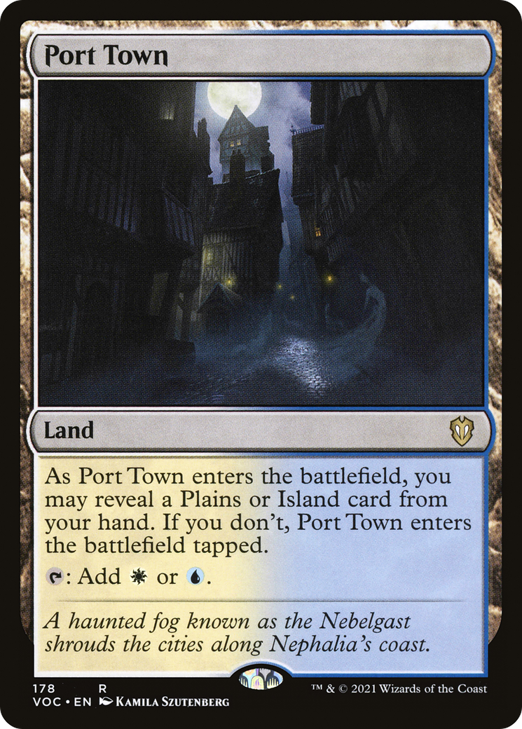 Image of Port Town [Innistrad: Crimson Vow Commander]