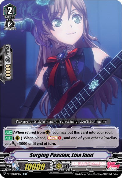 Image of Surging Passion, Lisa Imai (V-TB01/014EN) [BanG Dream! FILM LIVE]
